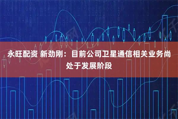 永旺配资 新劲刚：目前公司卫星通信相关业务尚处于发展阶段