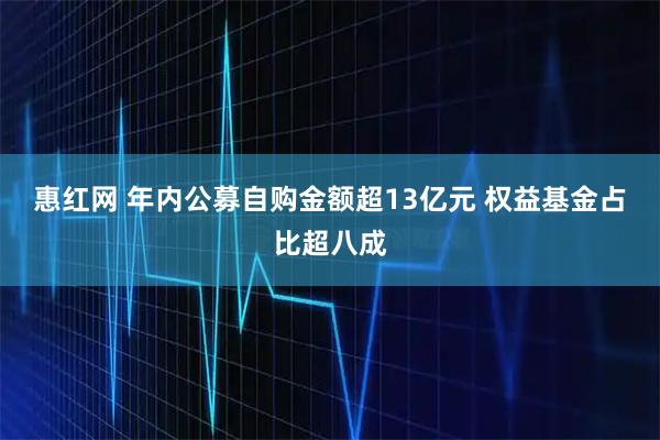 惠红网 年内公募自购金额超13亿元 权益基金占比超八成